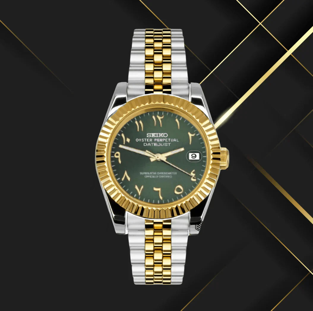 DATEJUST MOD GREEN (TWO TONE)